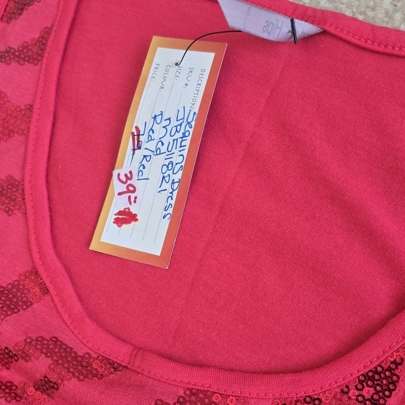 51. NWT Heart & Hips Mini Cocktail Pink Sequin Zebra Print Dress Size Small - Picture 6 of 8